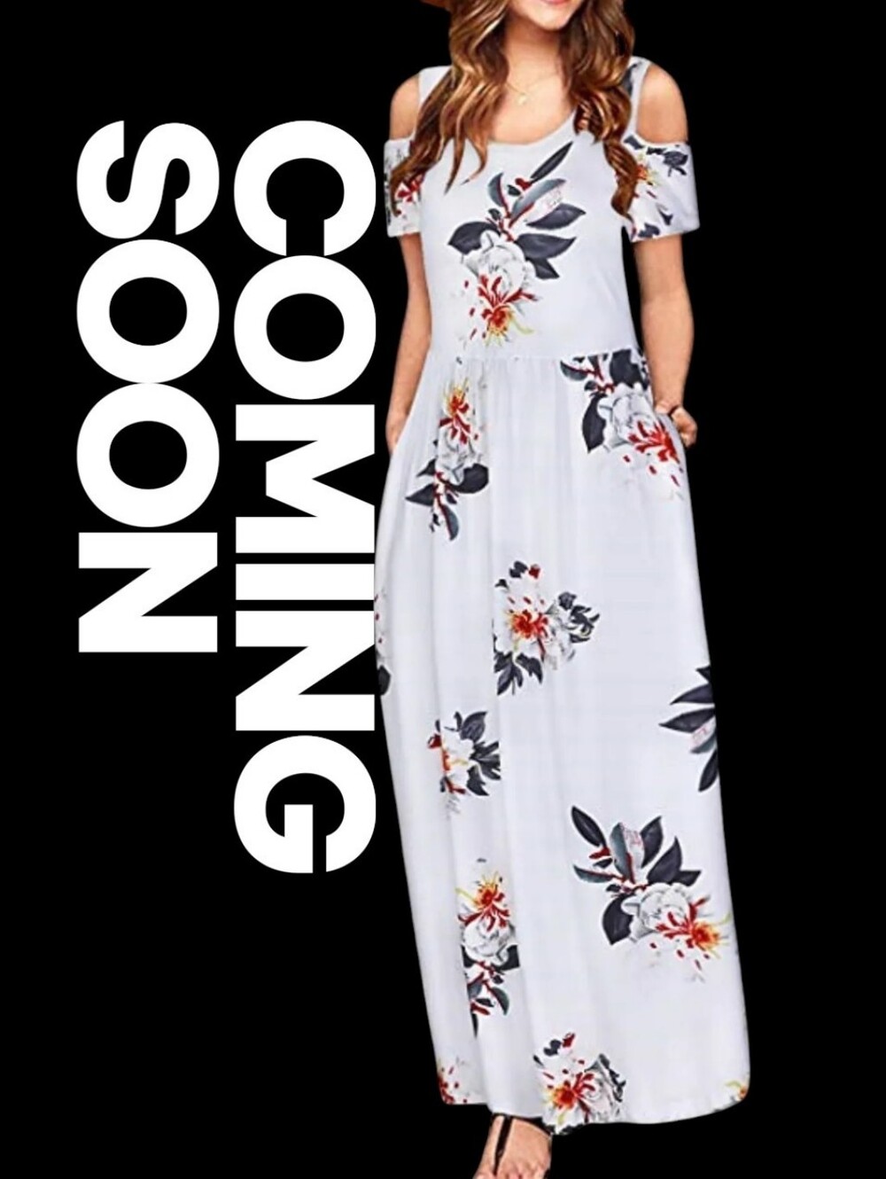 Cold Shoulder Maxi Dress Women